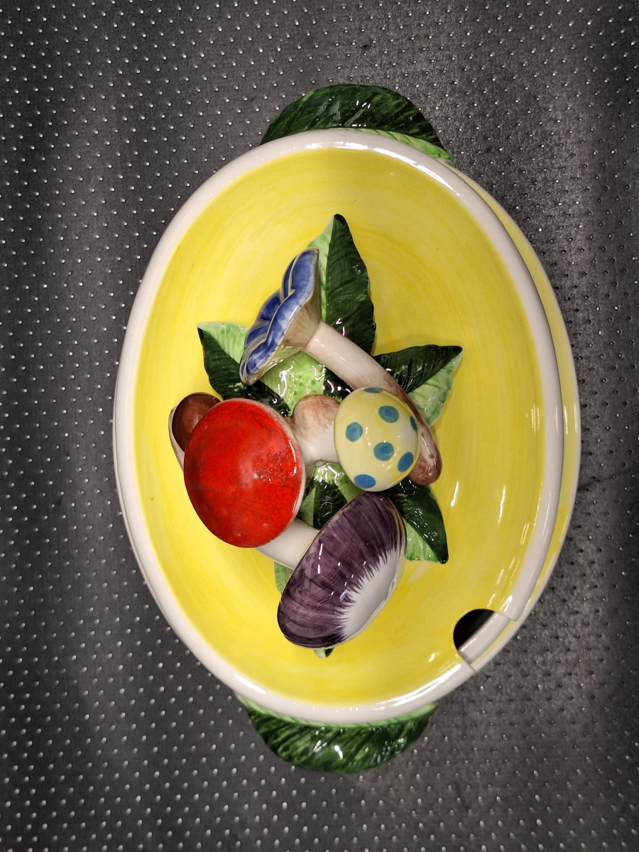 Vintage Seymour Mann “Country Casual” soepterrine met paddenstoelen - jaren 70/80 - foto 7