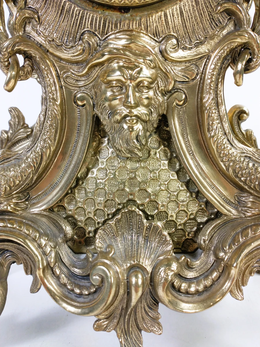 Imperial schouwklok in rococo stijl met quartz uurwerk - foto 5