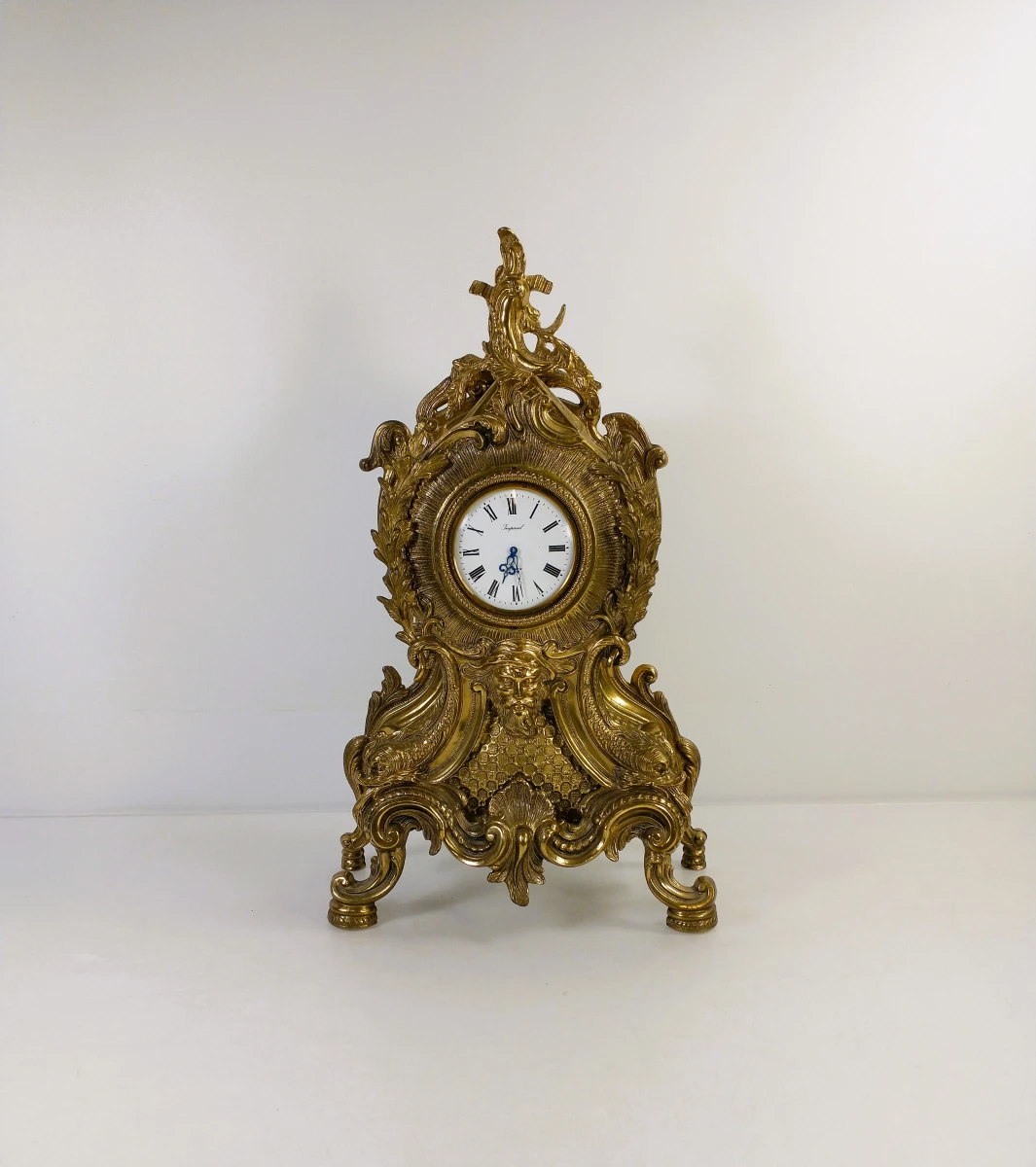 Imperial schouwklok in rococo stijl met quartz uurwerk – kavel bij De Kringwinkel, Turnhout