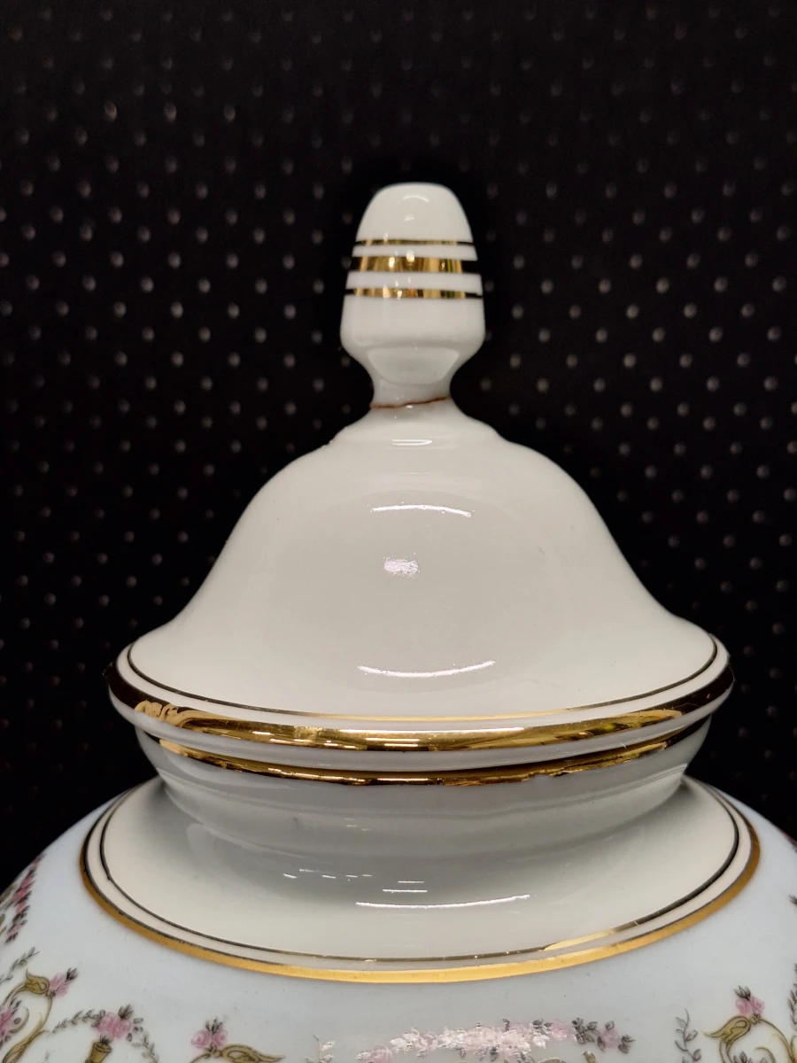 Vintage EME Porcelana dekselvaas met klassieke muzen - Spanje, jaren 60/70 - foto 5