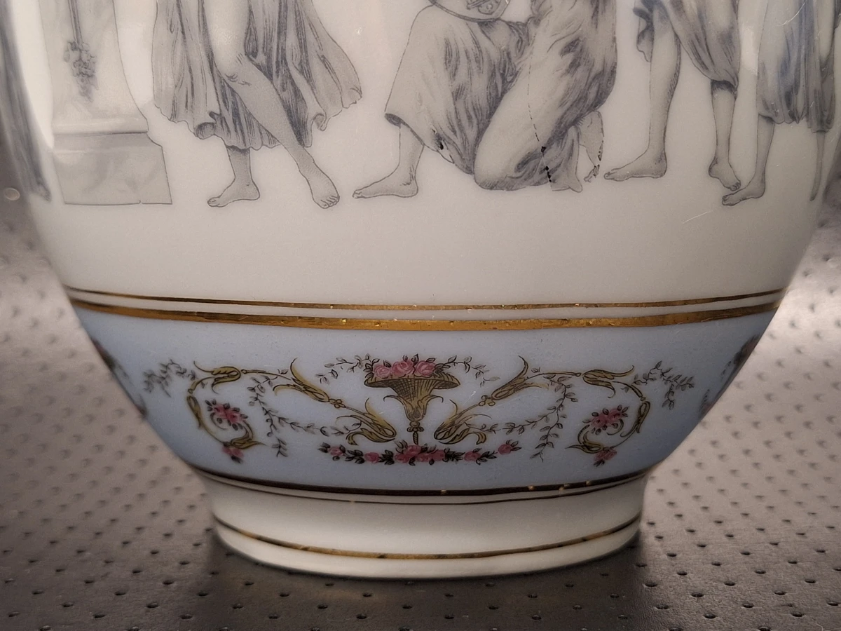 Vintage EME Porcelana dekselvaas met klassieke muzen - Spanje, jaren 60/70 - foto 4