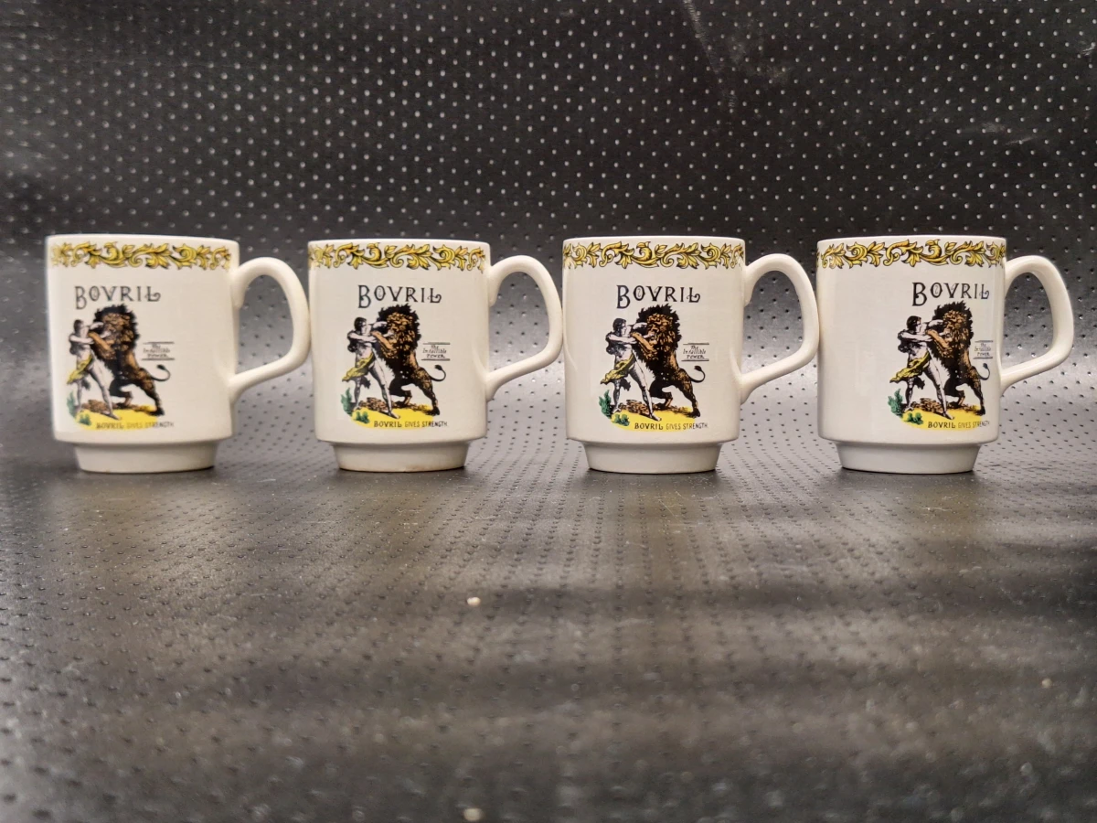 Set van 12 vintage Bovril-reclamemokken - Lord Nelson Pottery, Engeland 1976 - foto 2