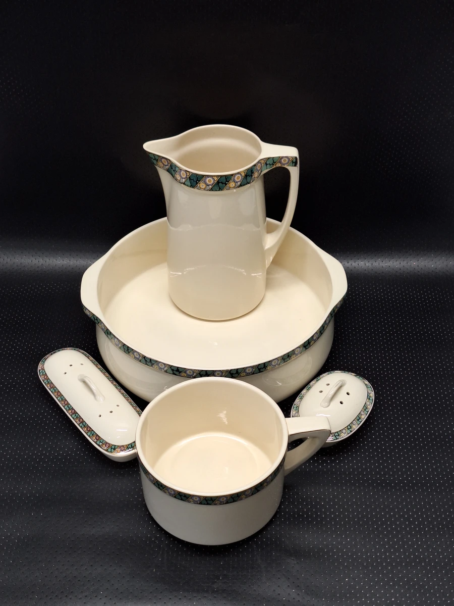 Antiek 5-delig Villeroy & Boch lampetstel “Bosna” - Jugendstil, circa 1900 - foto 3