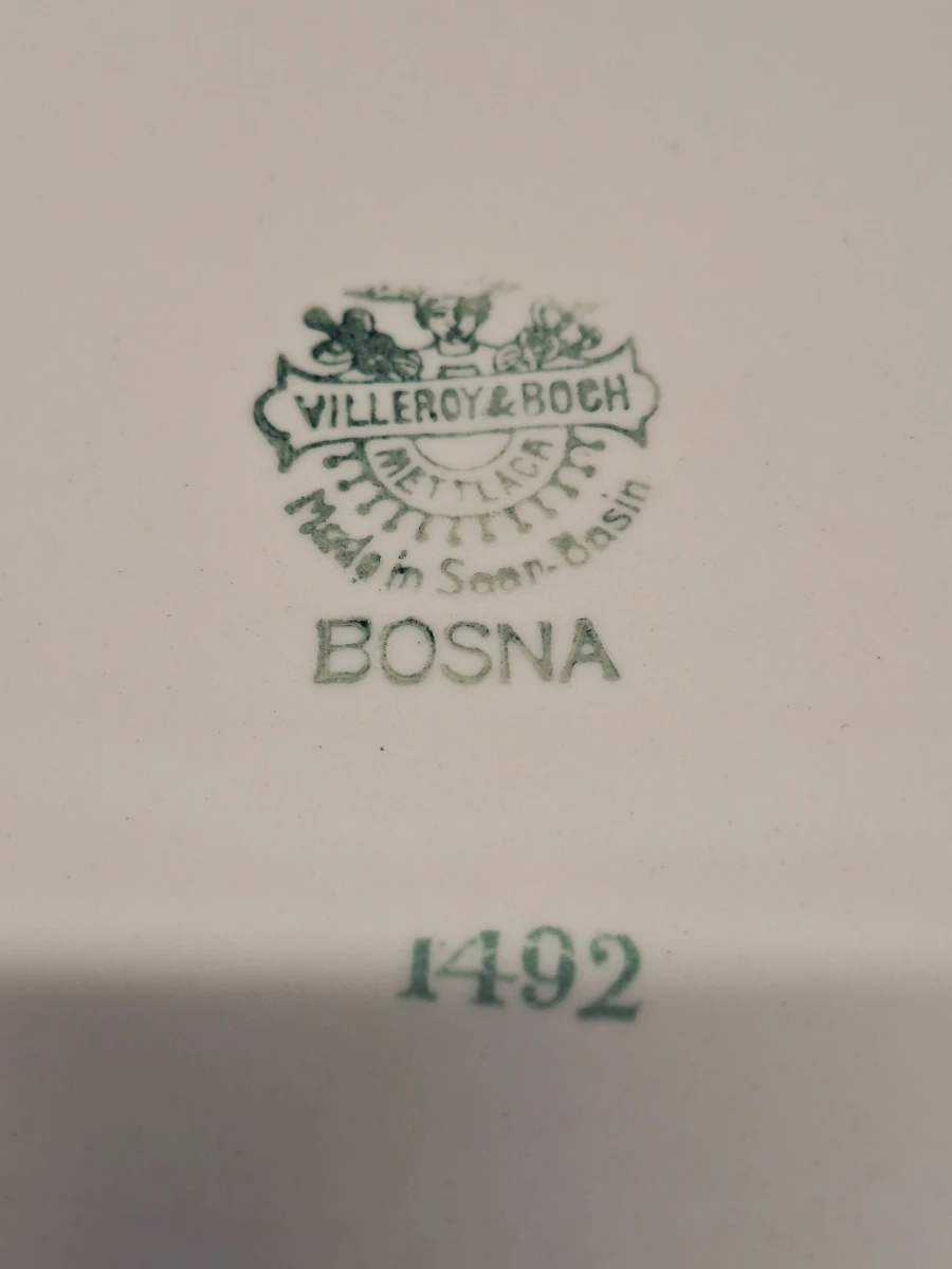 Antiek 5-delig Villeroy & Boch lampetstel “Bosna” - Jugendstil, circa 1900 - foto 6