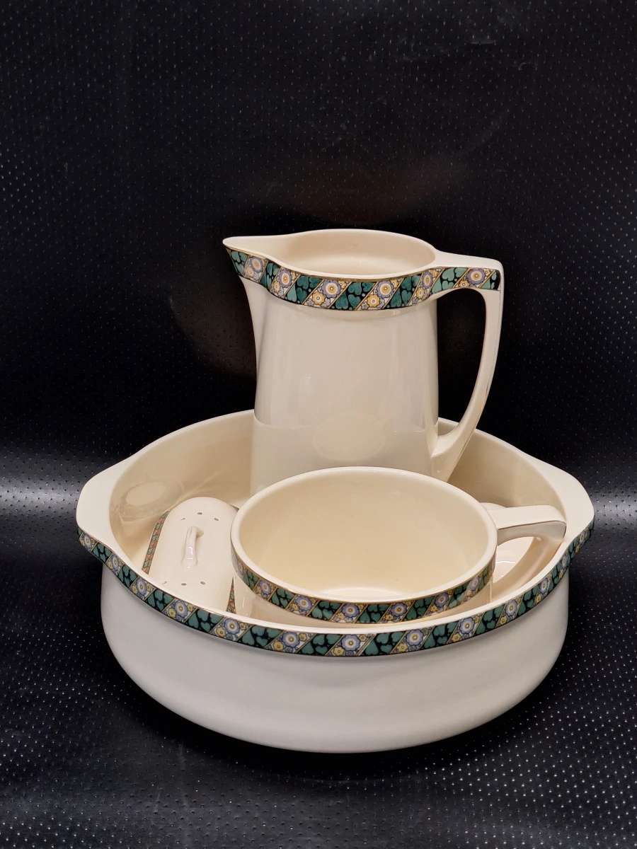 Antiek 5-delig Villeroy & Boch lampetstel “Bosna” - Jugendstil, circa 1900 - foto 2