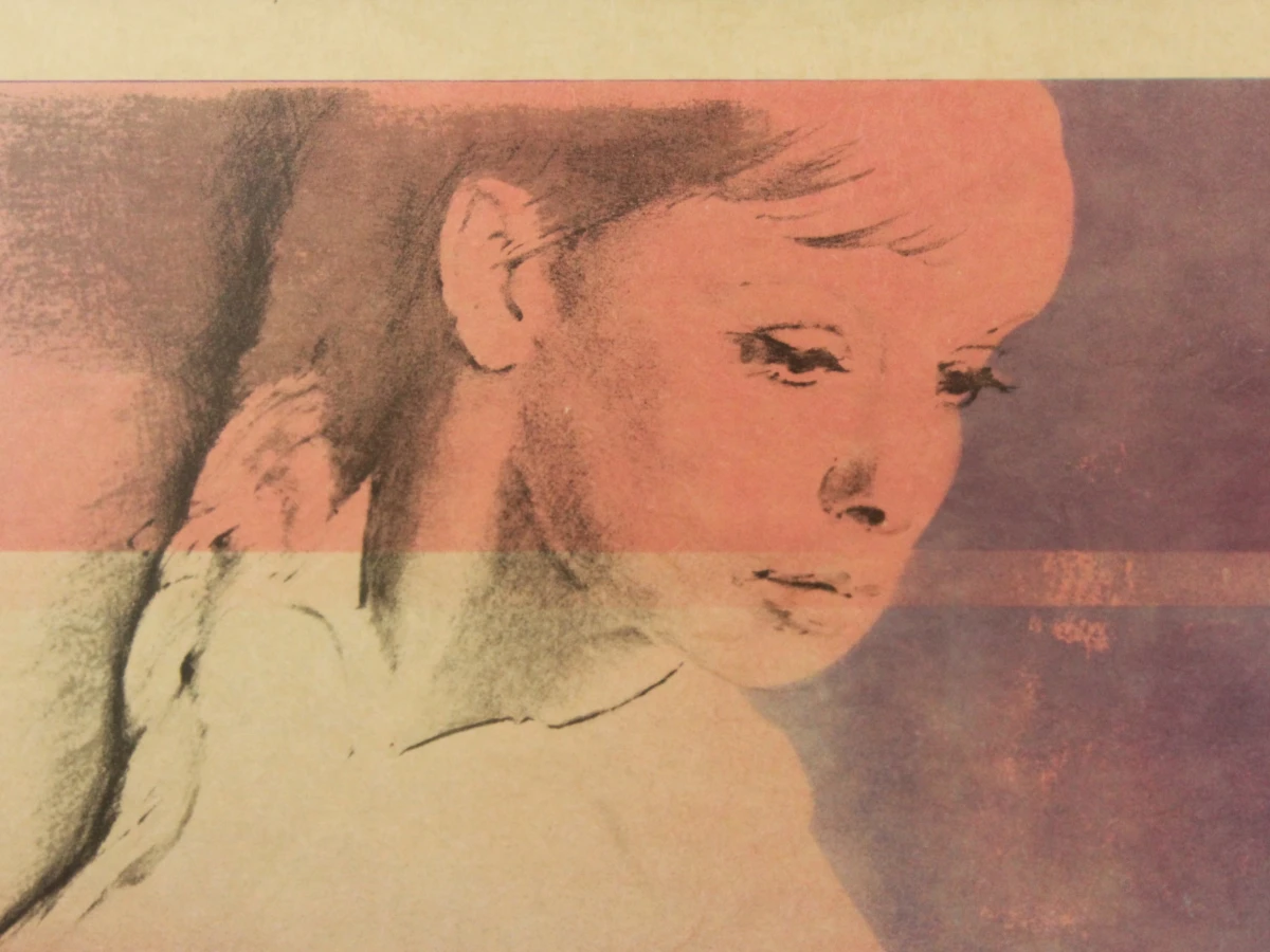 'En observant son propre amour' kleurenlitho Pol Mara (1920-1998)