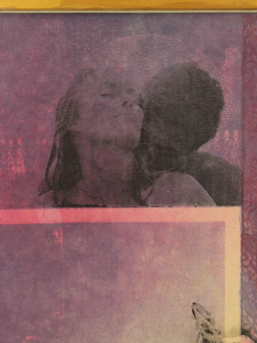'En observant son propre amour' kleurenlitho Pol Mara (1920-1998)