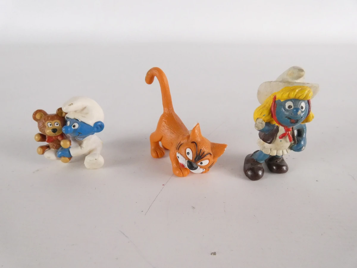 Lot van 28 Smurfenfiguren – Schleich & Peyo