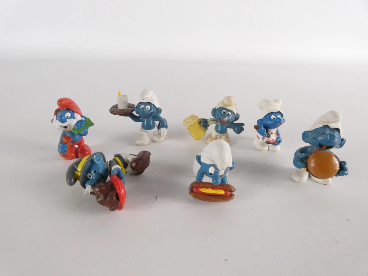 Lot van 28 Smurfenfiguren – Schleich & Peyo
