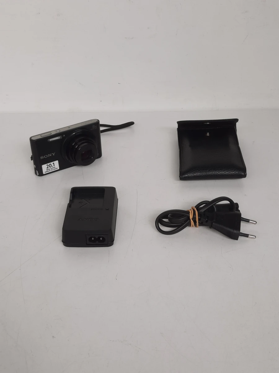 Compacte Sony Cyber-shot DSC-W830 Camera + Oplader & Hoesje – 20.1 Megapixel