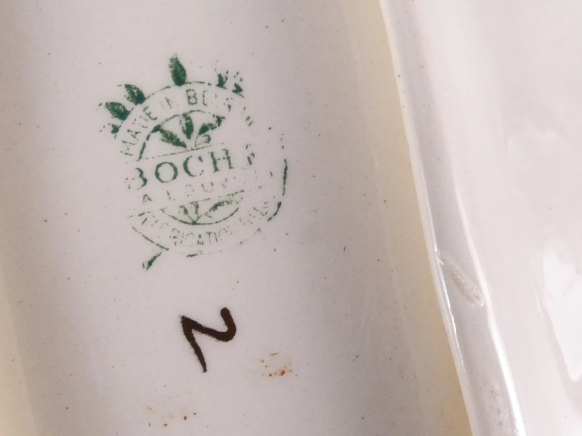 Boch Frères Keramis 'Shanghai' – Set van 2 Art Deco schalen