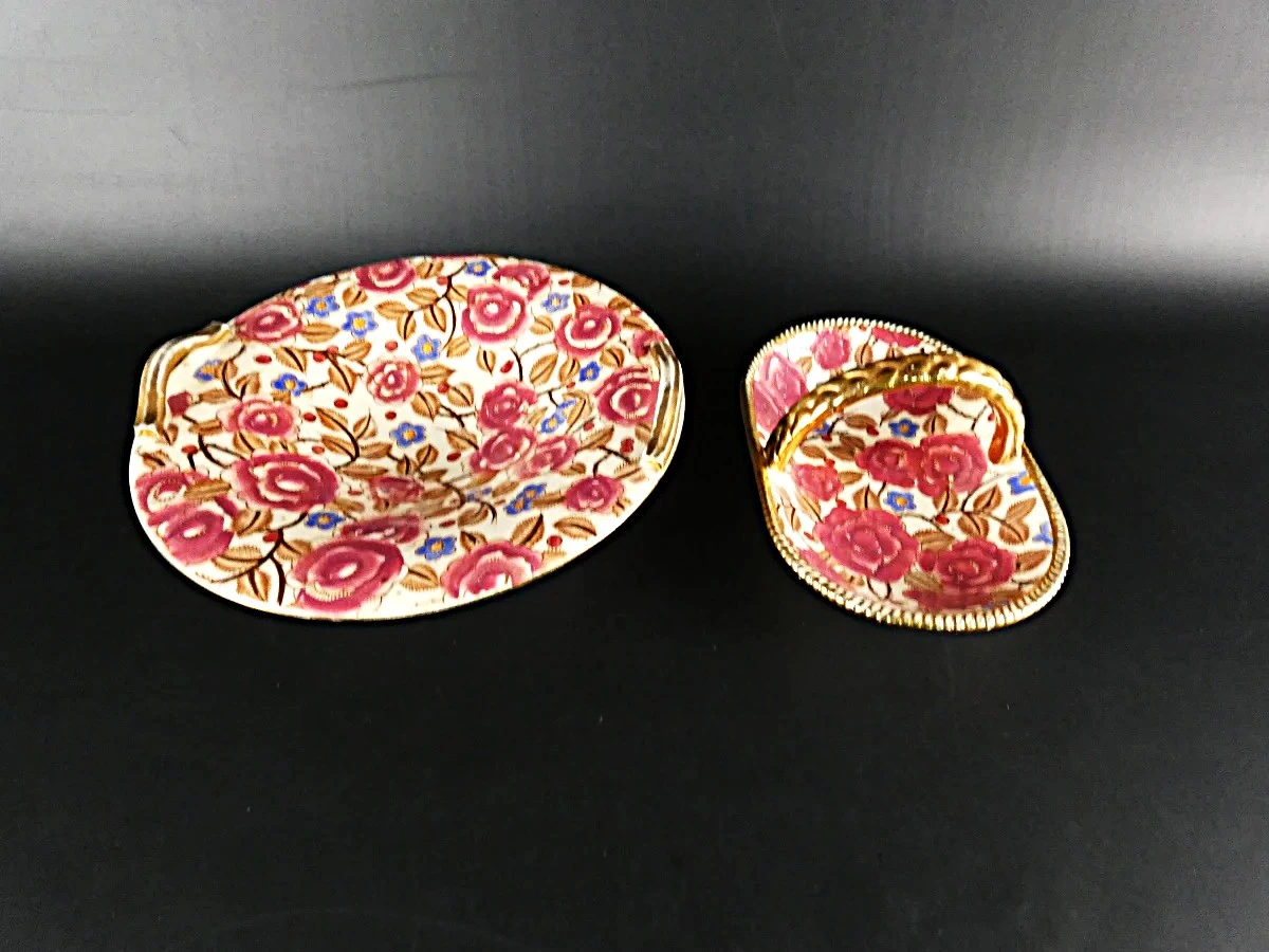 Boch Frères Keramis 'Shanghai' – Set van 2 Art Deco schalen