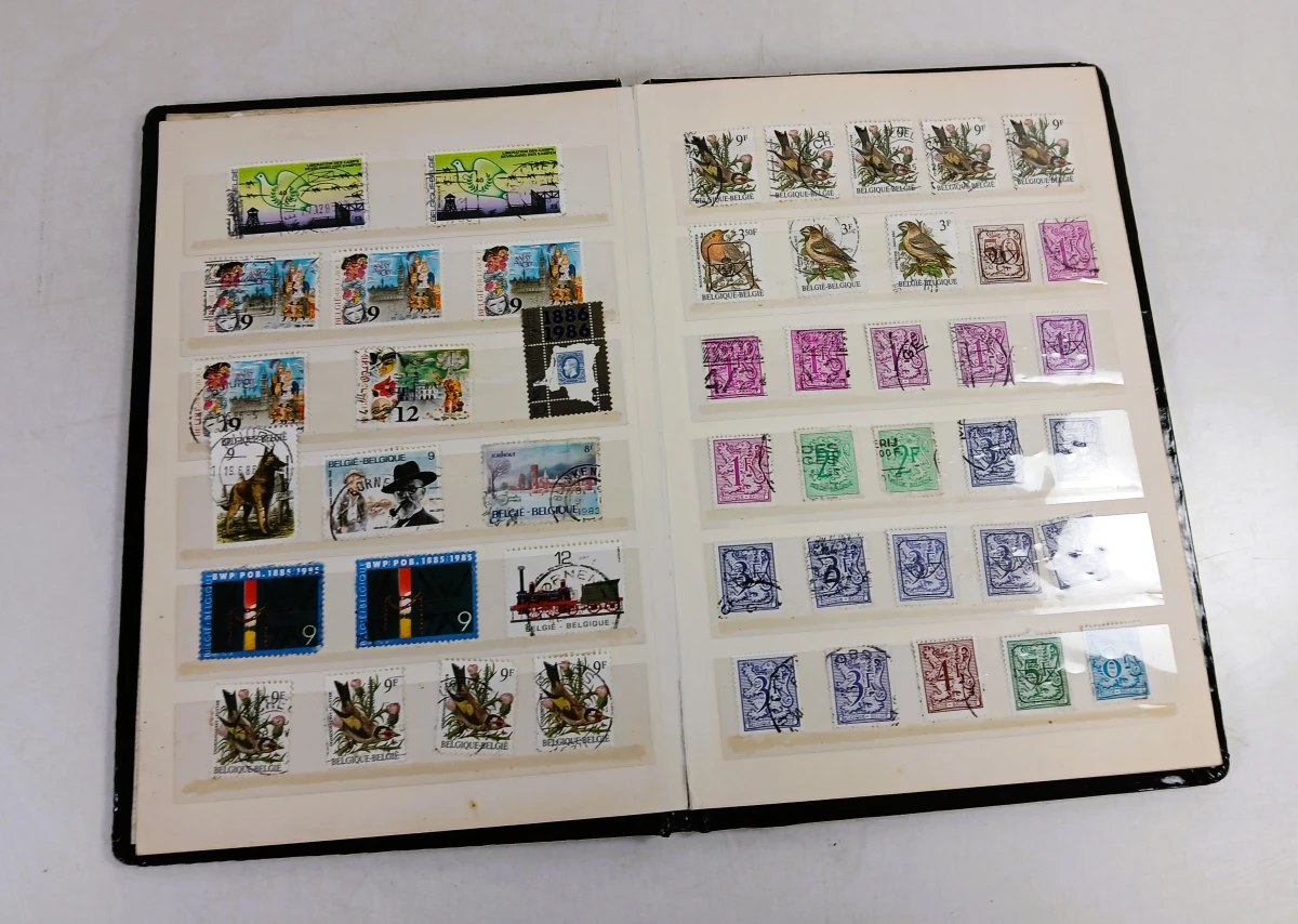 Verzameling postzegelalbums met vooral Belgische postzegels - foto 7