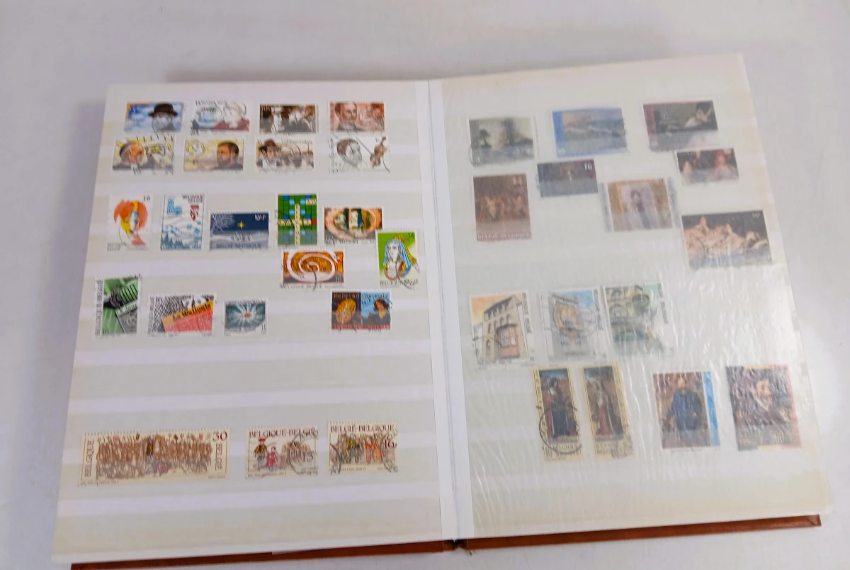 Verzameling postzegelalbums met vooral Belgische postzegels - foto 10