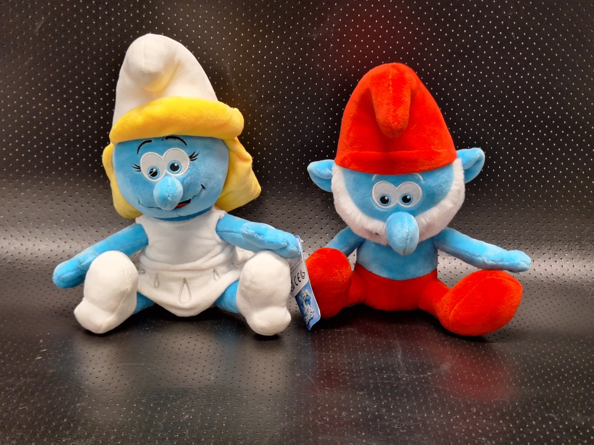 Grote smurfenverzameling – 40 vintage smurfenfiguren + Grote Smurf & Smurfin knuffels (Peyo) - foto 7