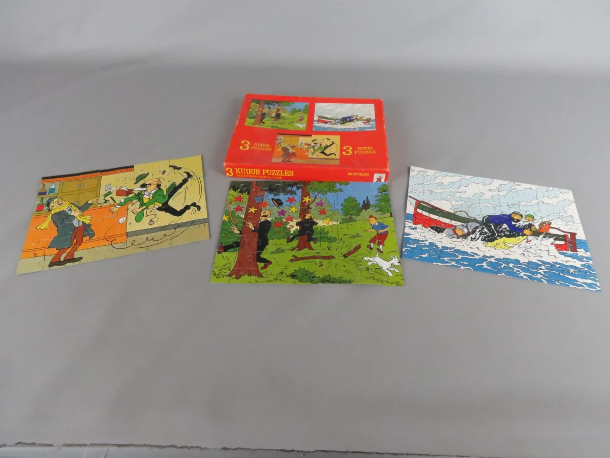 3 puzzels kuifje
