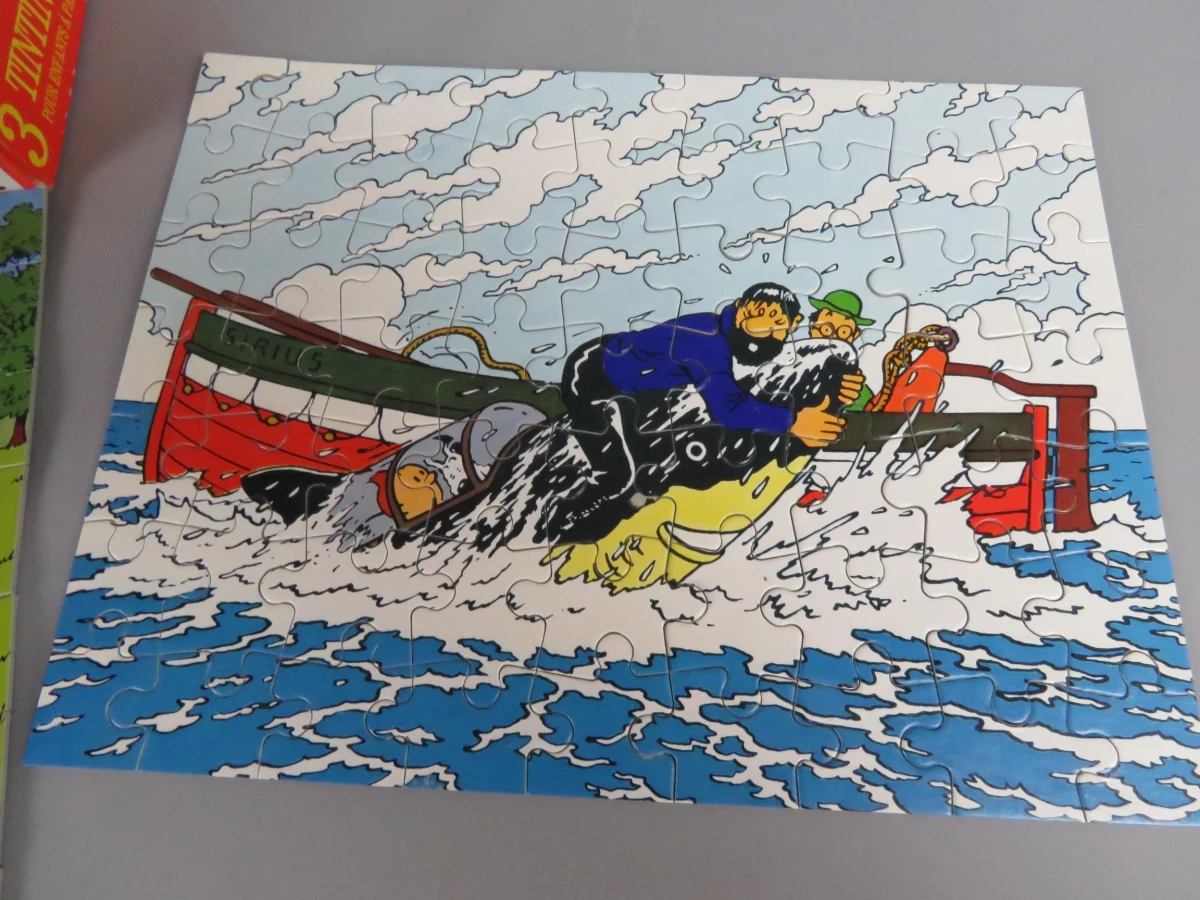 3 puzzels kuifje