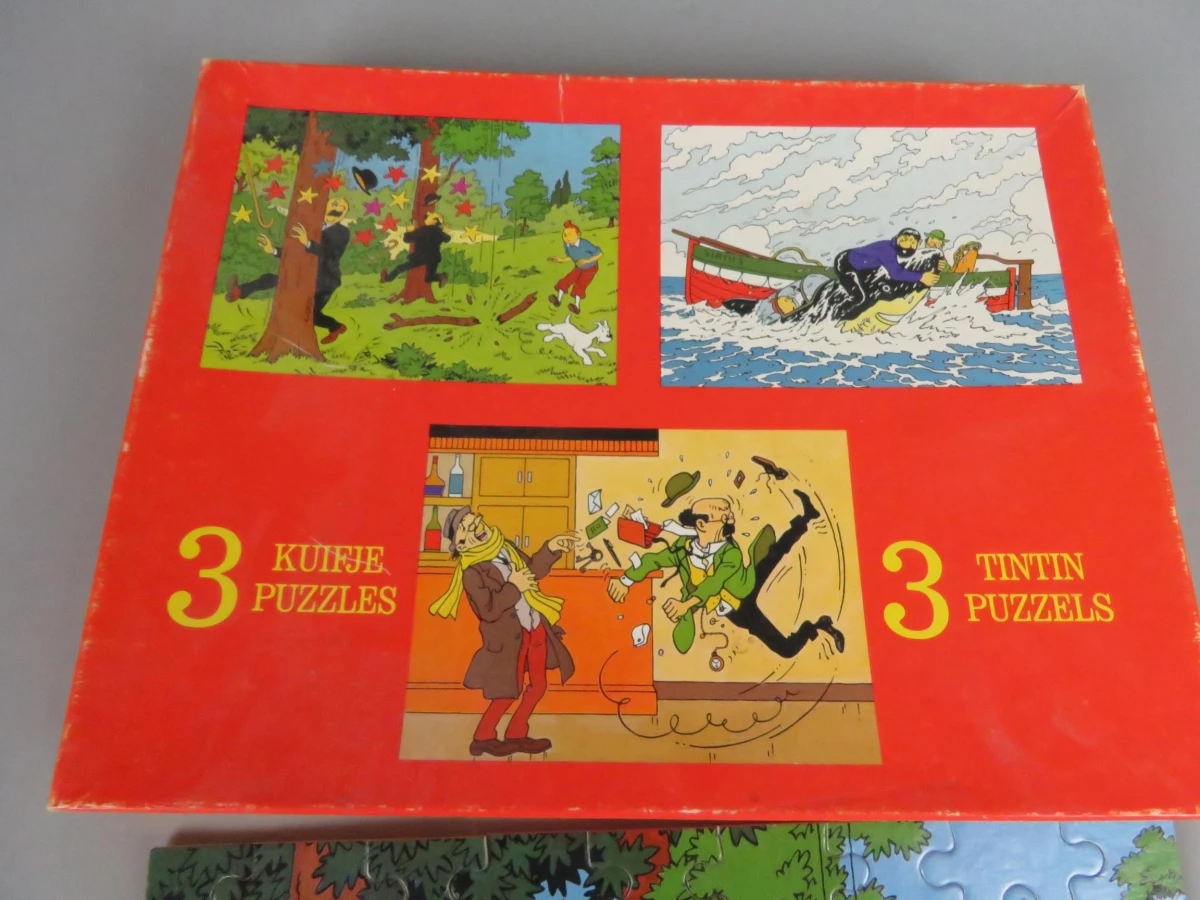 3 puzzels kuifje