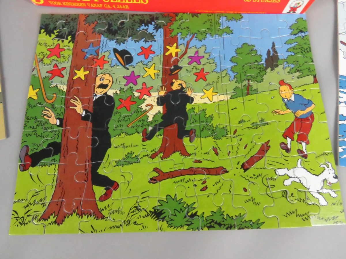 3 puzzels kuifje