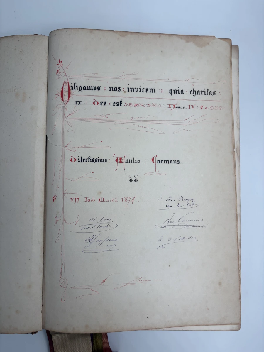 Antiek Missale Romanum gebedenboek