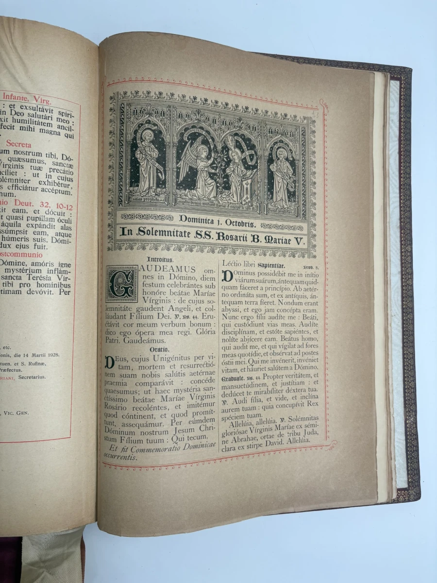 Antiek Missale Romanum gebedenboek