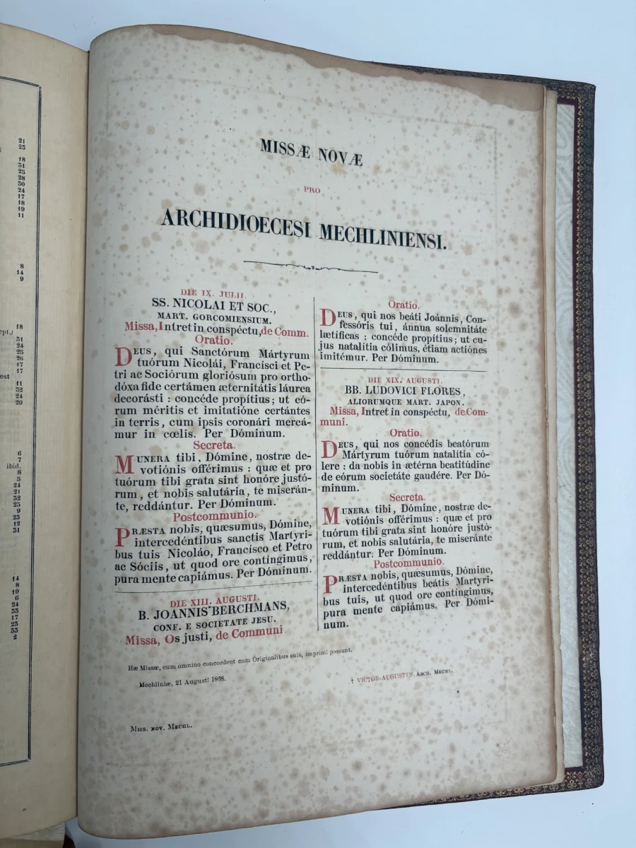 Antiek Missale Romanum gebedenboek