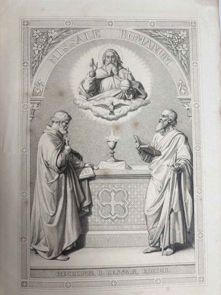 Antiek Missale Romanum gebedenboek