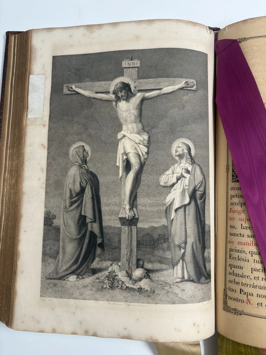 Antiek Missale Romanum gebedenboek