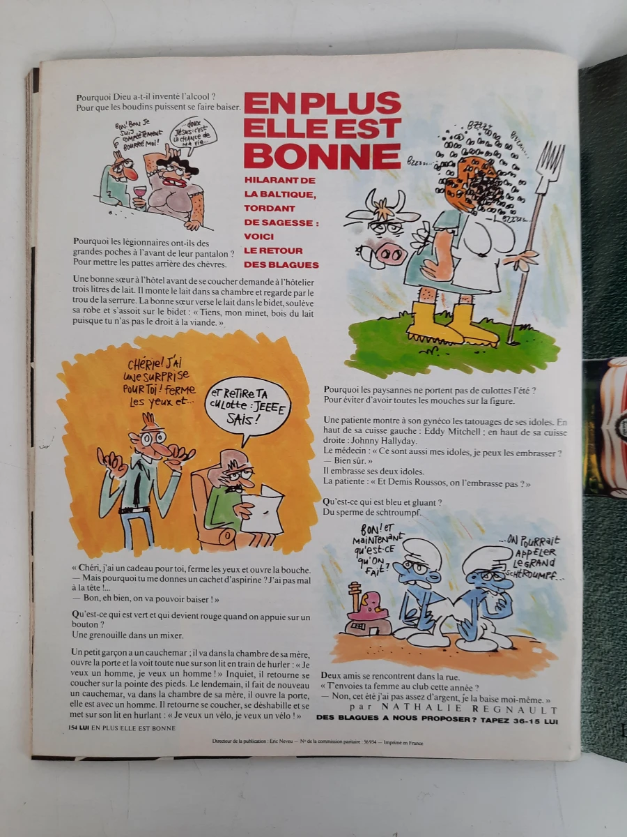 Lot van 10 vintage LUI magazines (jaren '70, '80 & '90) – Frans lifestylemagazine - foto 11