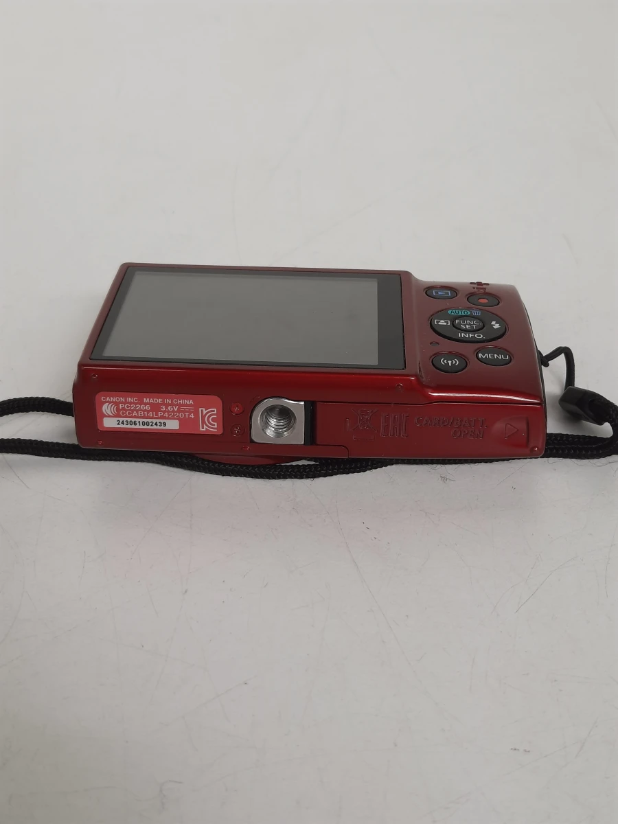 Stijlvolle Rode Canon IXUS 180 Camera met Wi-Fi + Oplader & Case Logic Tasje