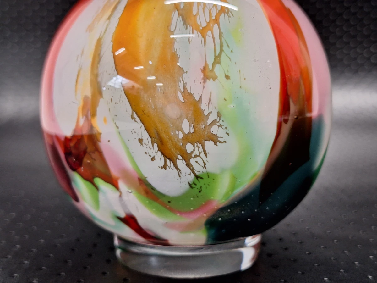 Set van twee Fidrio Mixed Colors mondgeblazen glazen vazen - foto 11