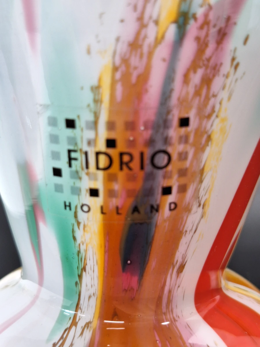 Set van twee Fidrio Mixed Colors mondgeblazen glazen vazen - foto 14