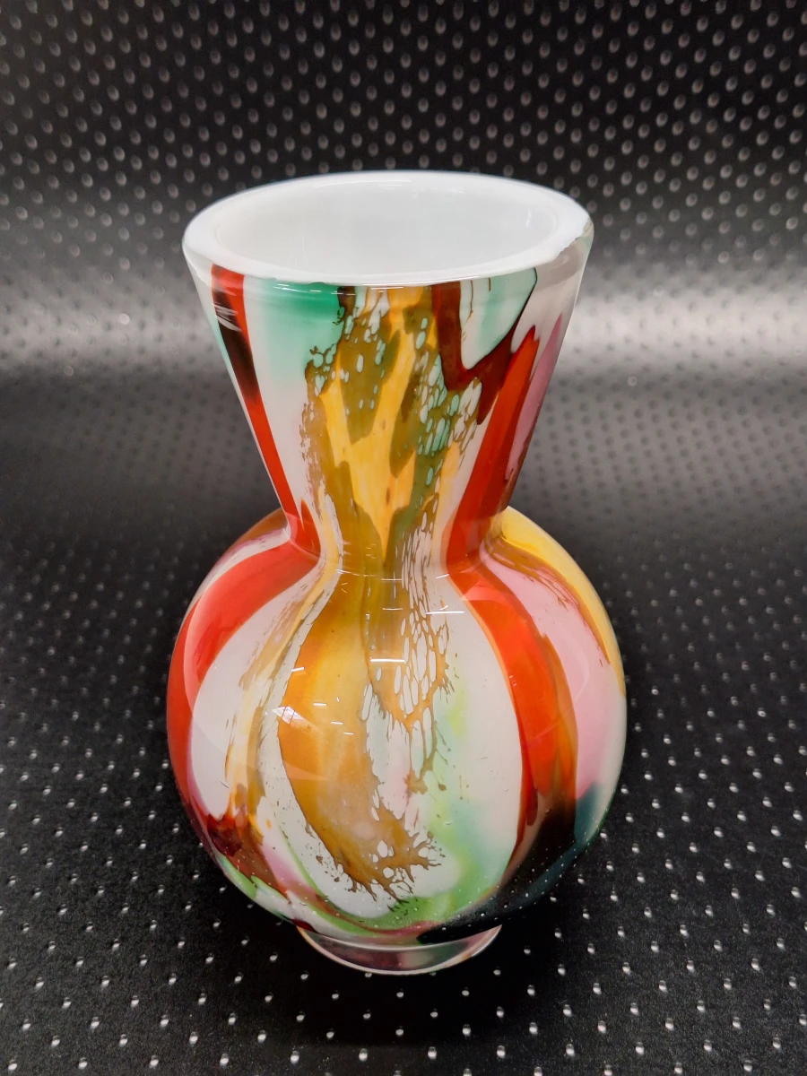 Set van twee Fidrio Mixed Colors mondgeblazen glazen vazen - foto 9
