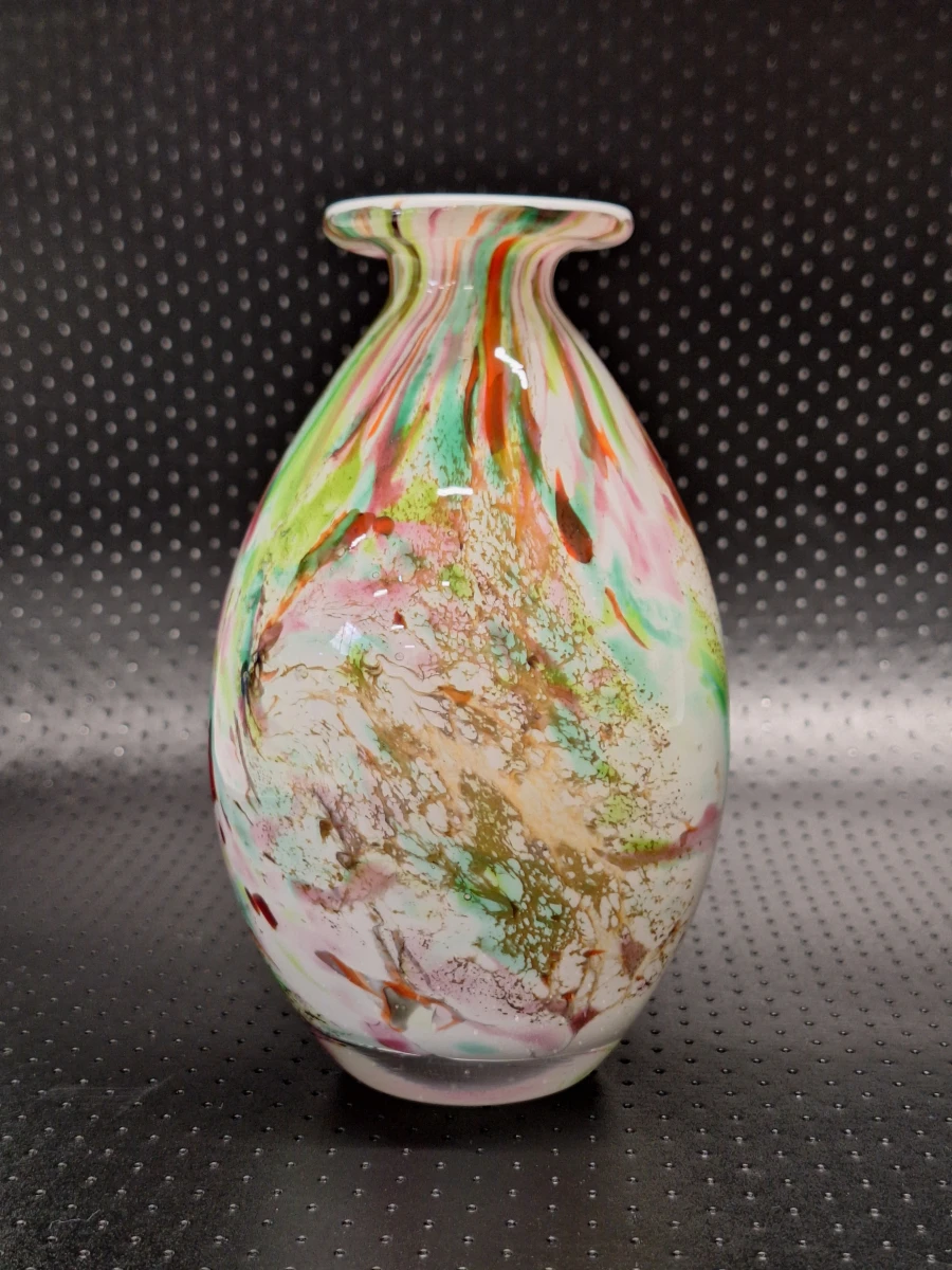 Set van twee Fidrio Mixed Colors mondgeblazen glazen vazen - foto 3