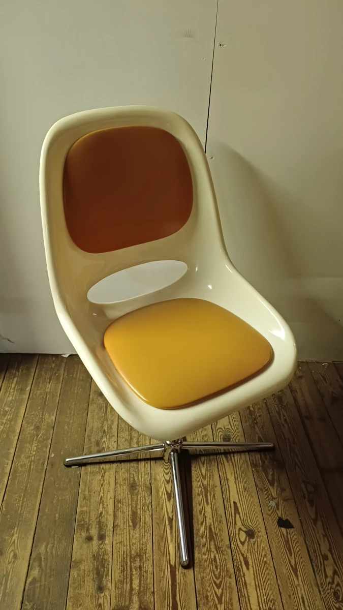 Set van 5 vintage draaistoelen