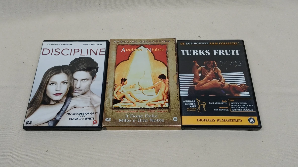 Erotische DVD collectie met diverse films