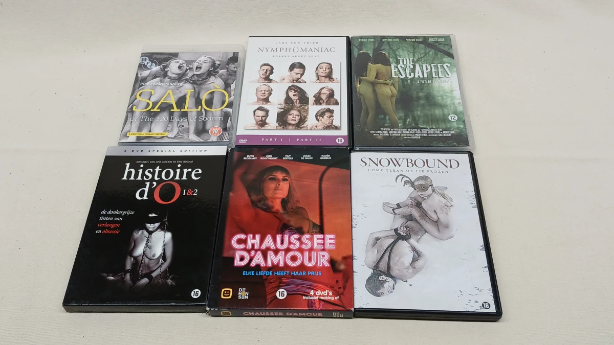 Erotische DVD collectie met diverse films