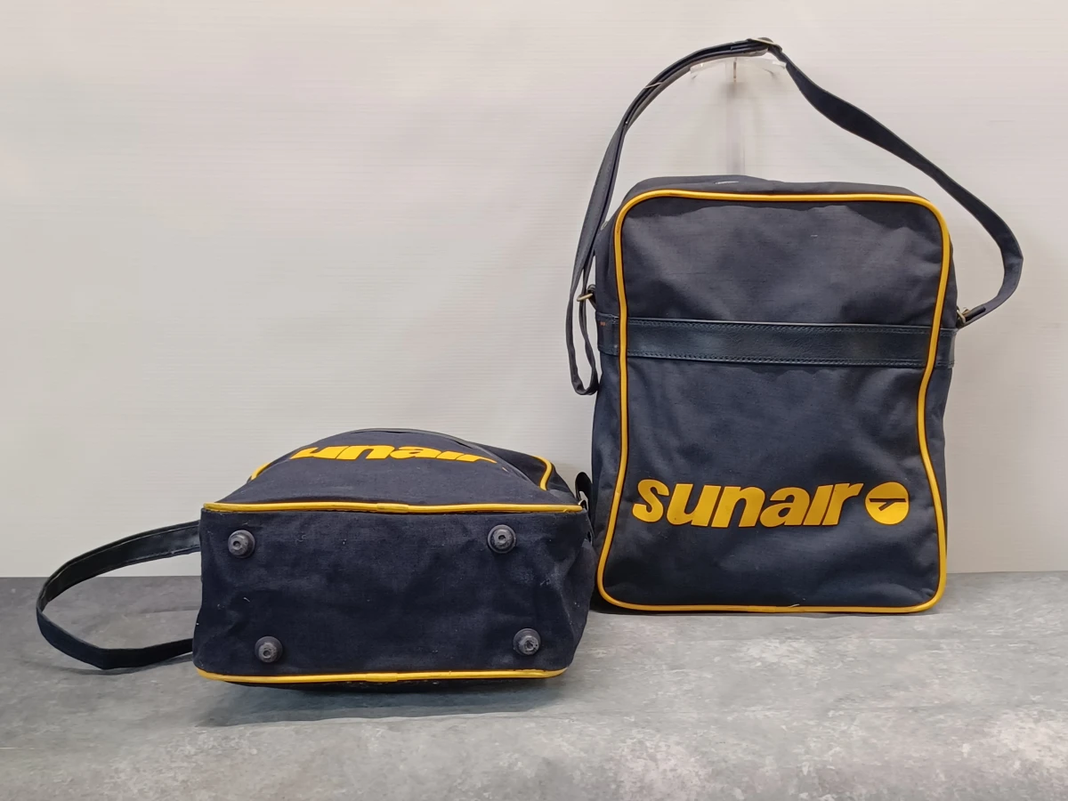 Set van 2 vintage Sunair Flight bags / schoudertassen - Jaren '70/'80 - foto 3
