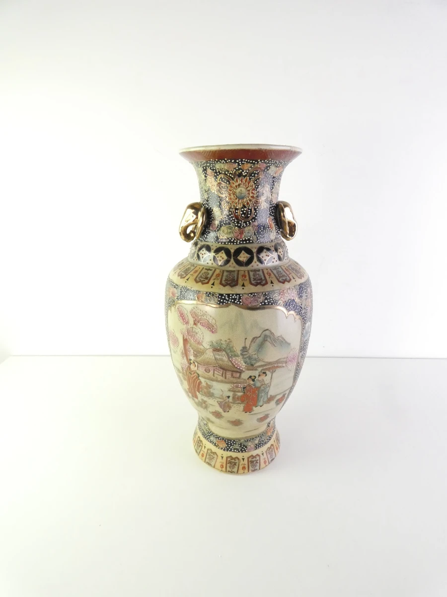 Vintage Chinese Satsuma-stijl vaas