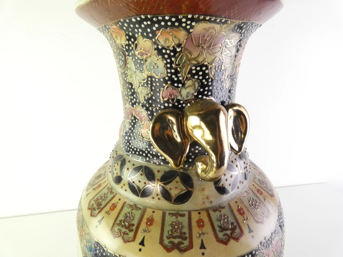 Vintage Chinese Satsuma-stijl vaas