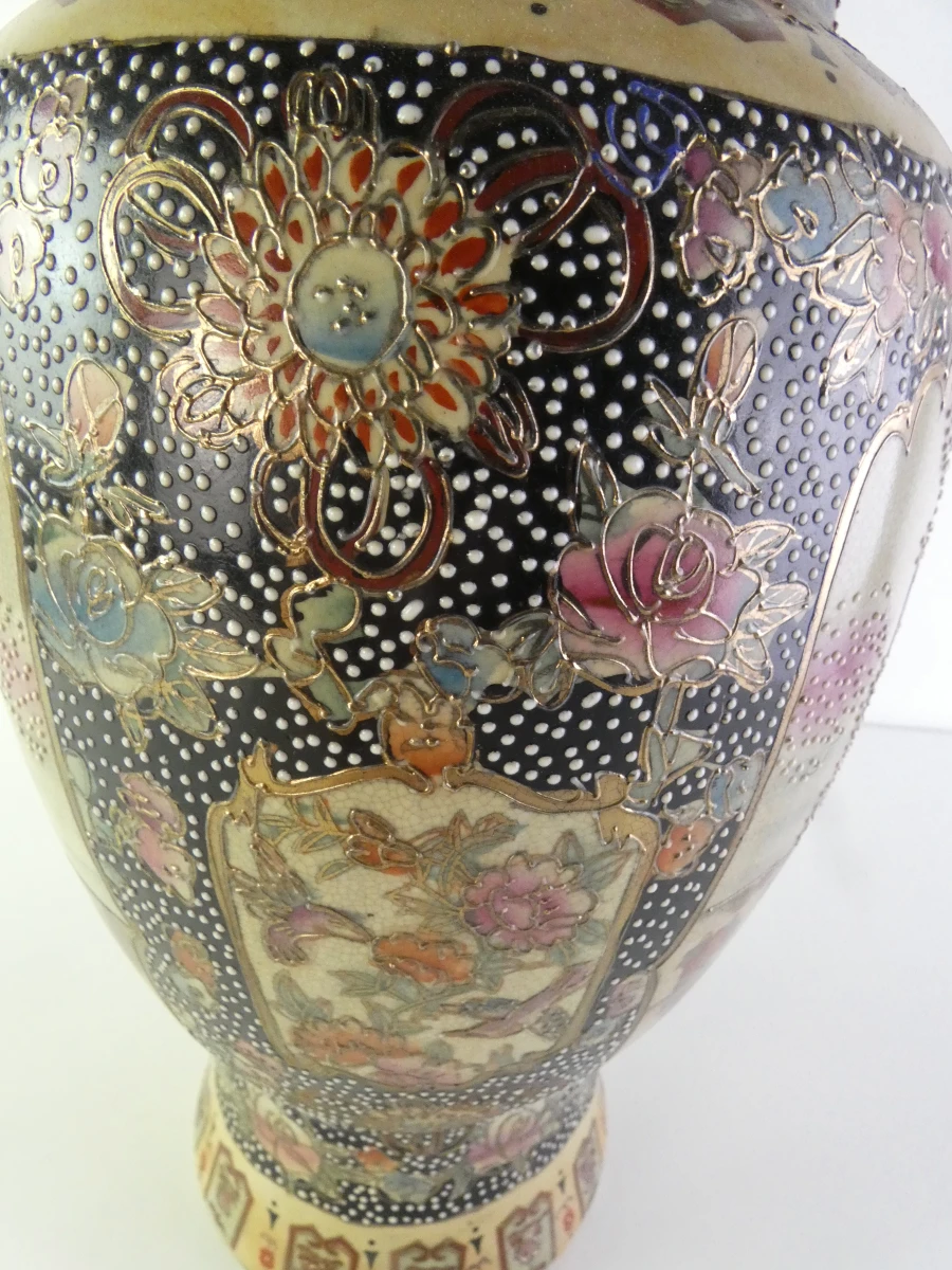 Vintage Chinese Satsuma-stijl vaas