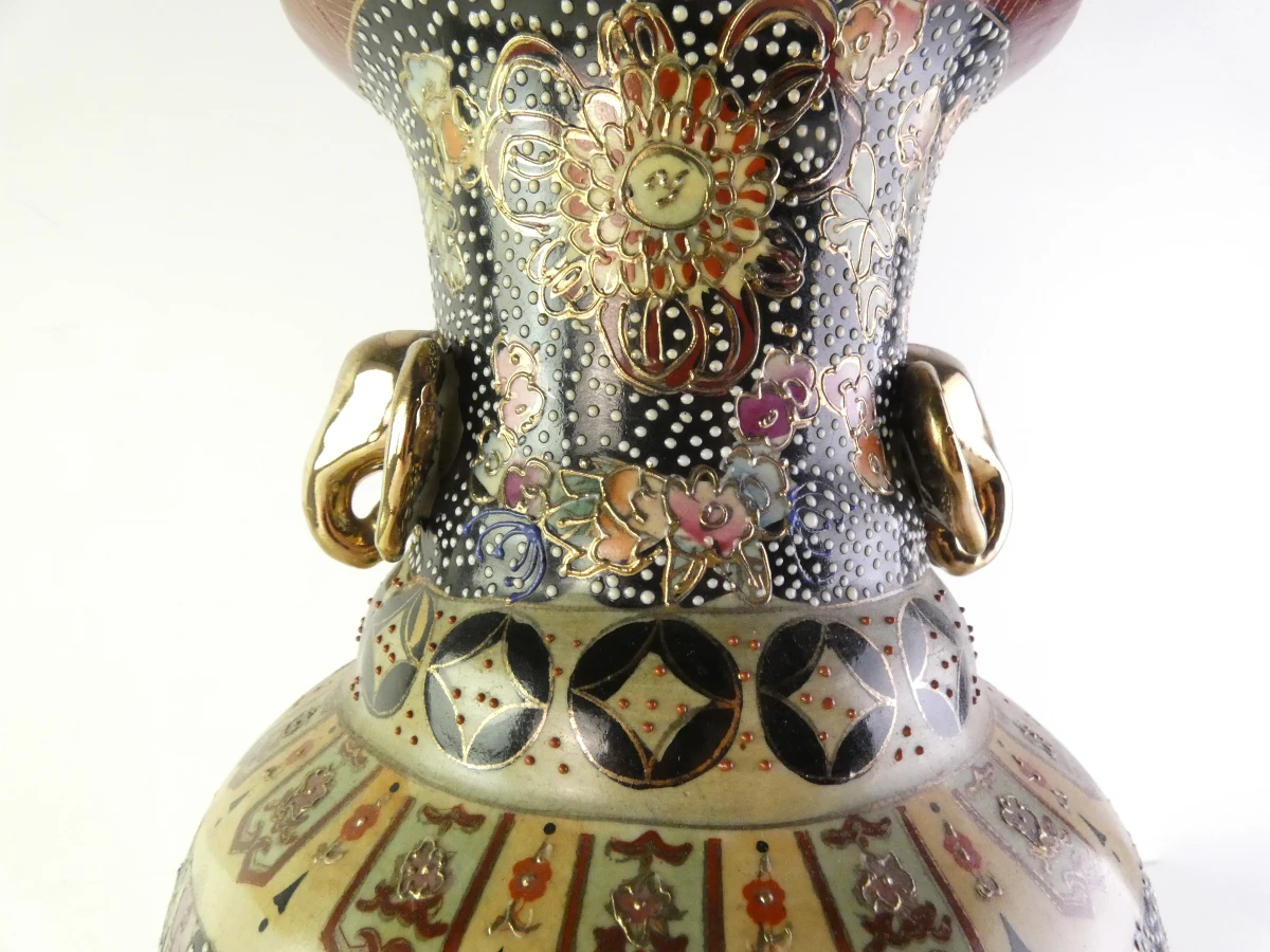 Vintage Chinese Satsuma-stijl vaas
