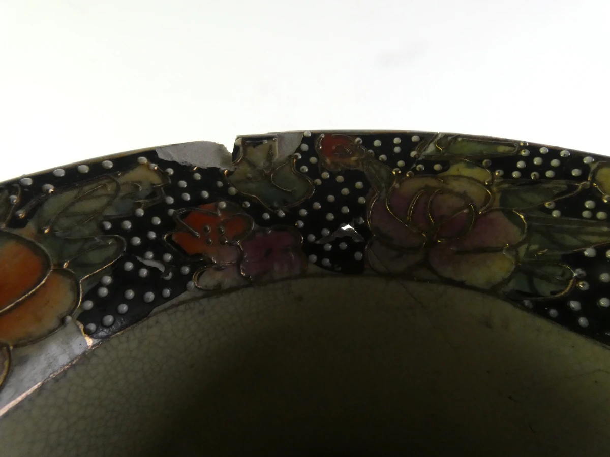 Vintage Chinese Satsuma-stijl vaas