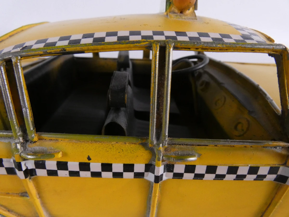 Set van 2 metalen modelauto's vintage stijl