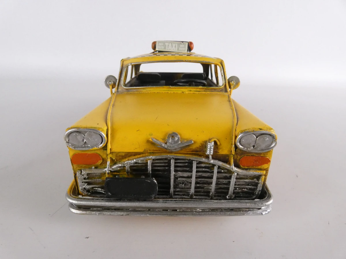 Set van 2 metalen modelauto's vintage stijl