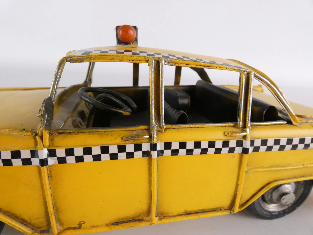 Set van 2 metalen modelauto's vintage stijl