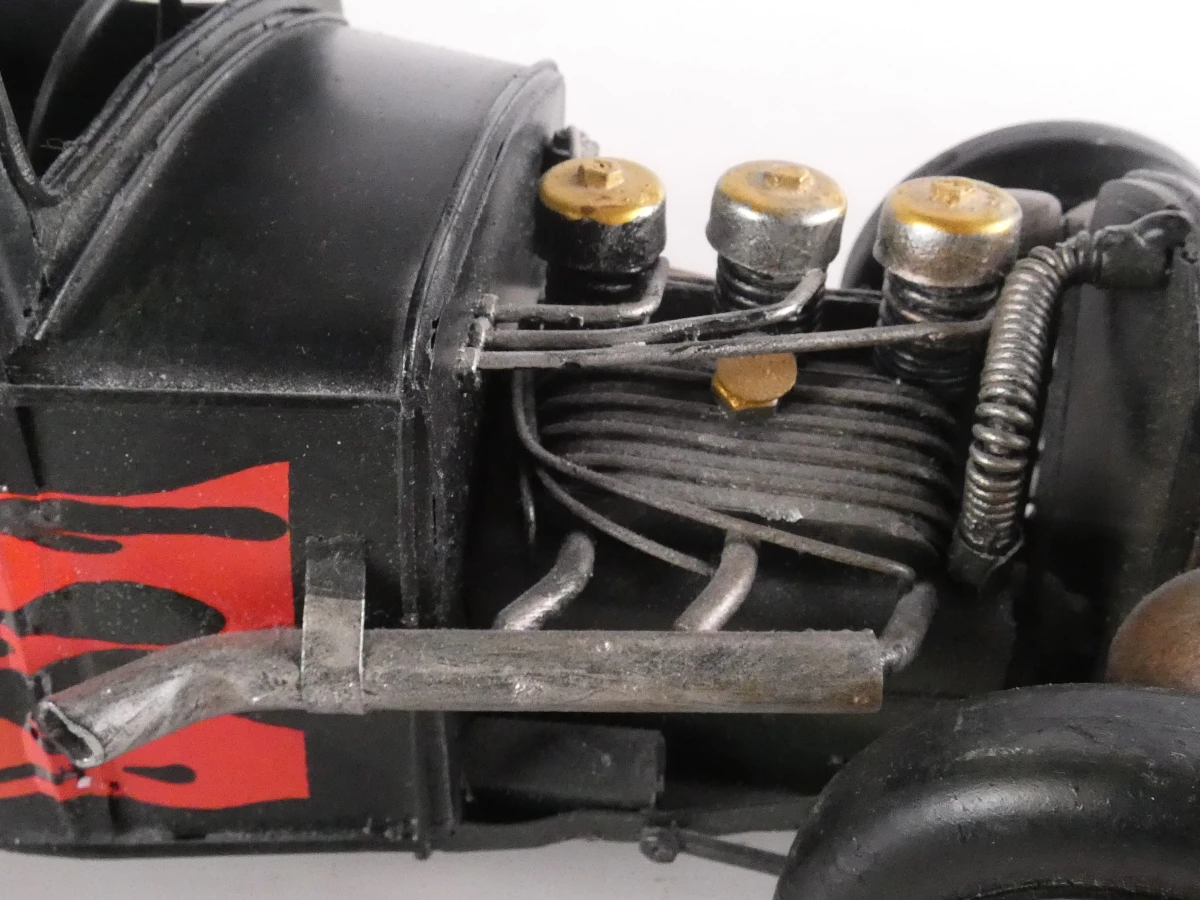 Set van 2 metalen modelauto's vintage stijl