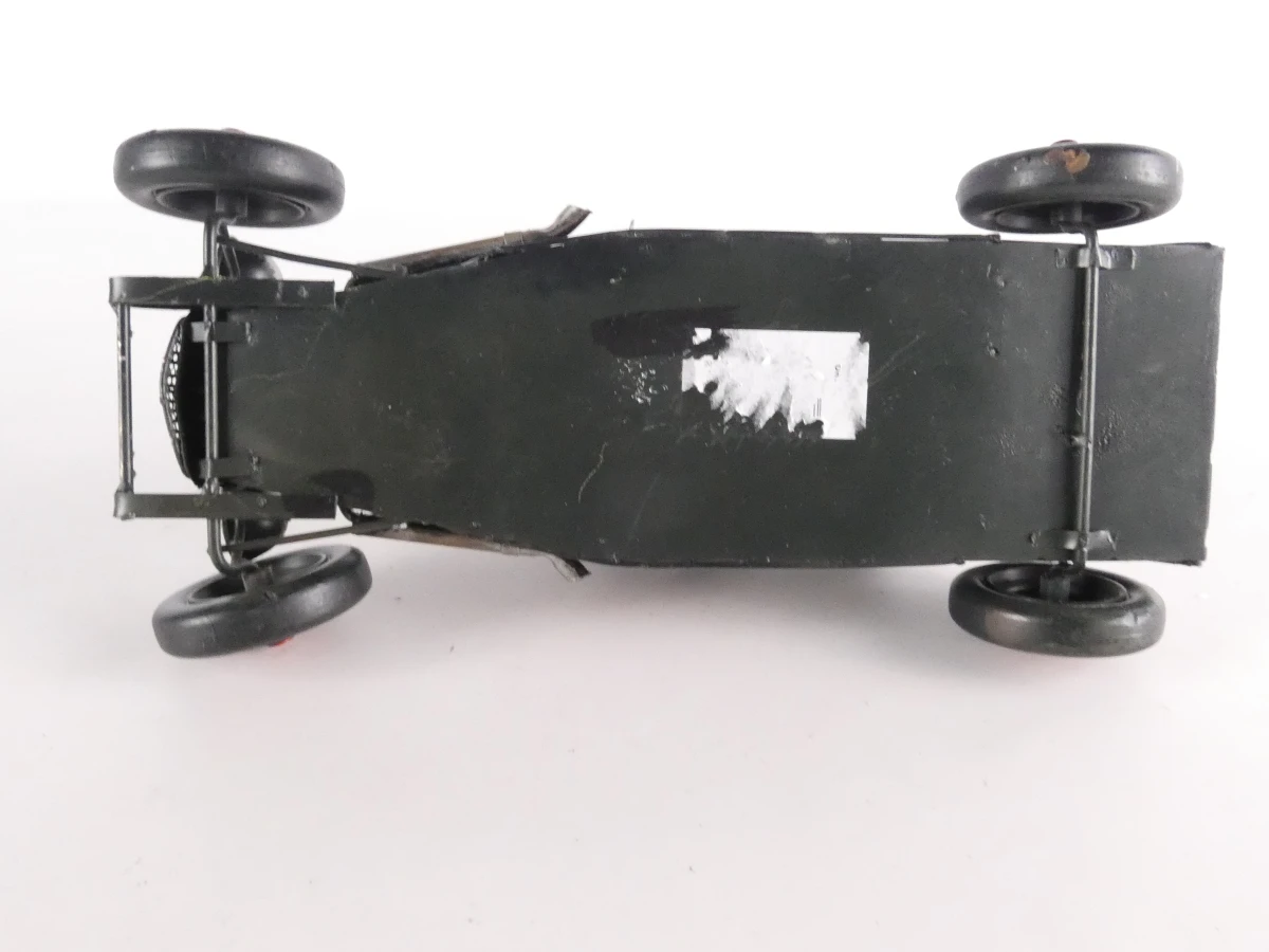 Set van 2 metalen modelauto's vintage stijl