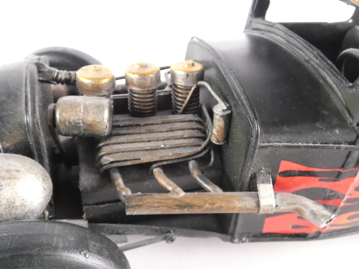 Set van 2 metalen modelauto's vintage stijl