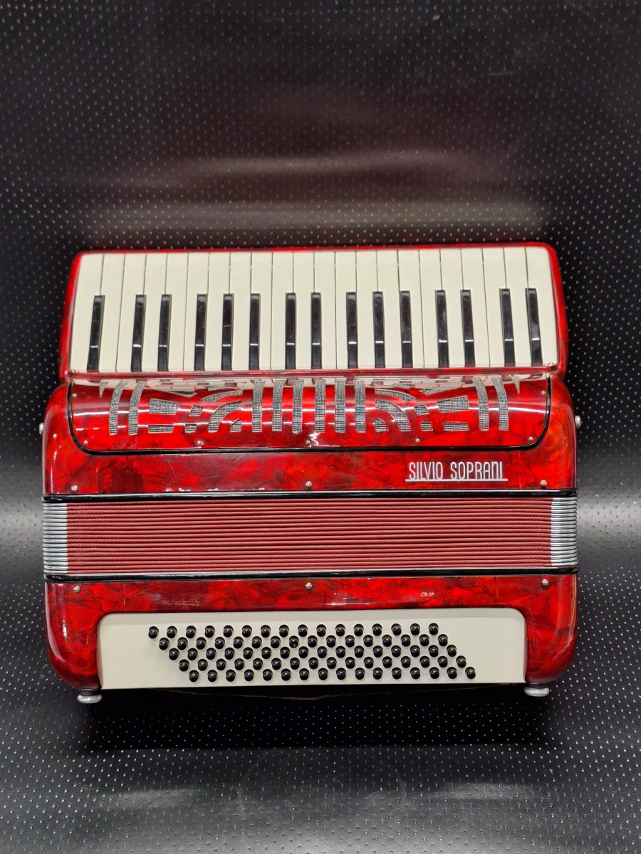 Vintage Silvio Soprani accordeon - 34 toetsen en 80 bassen - Made in Italy - foto 3
